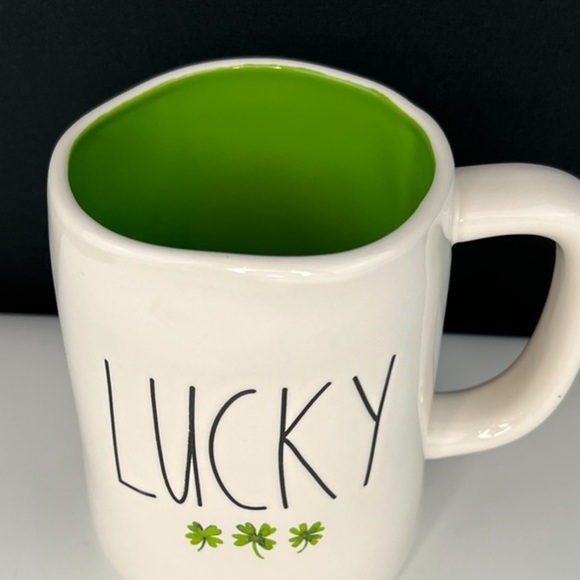 Rae Dunn - 3/$48 - ‘Lucky 🍀’ ceramic mug. NWT Firm! *Last One* - Picture 2 of 2